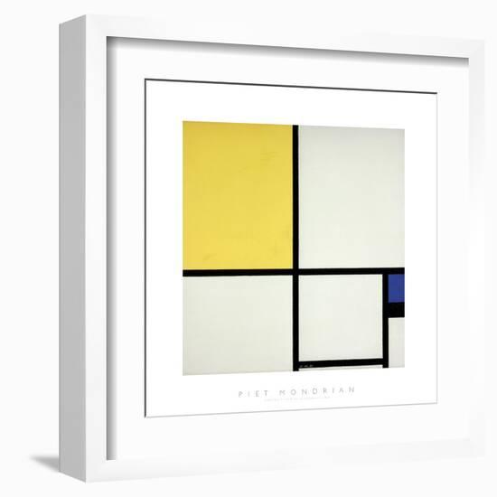 Composition with Blue and Yellow-Piet Mondrian-Framed Giclee Print