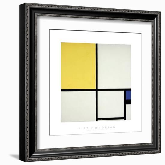 Composition with Blue and Yellow-Piet Mondrian-Framed Giclee Print