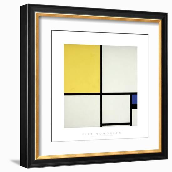 Composition with Blue and Yellow-Piet Mondrian-Framed Giclee Print