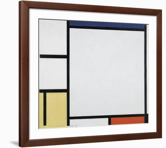 Composition with Blue, Red, Yellow and Black-Piet Mondrian-Framed Premium Giclee Print