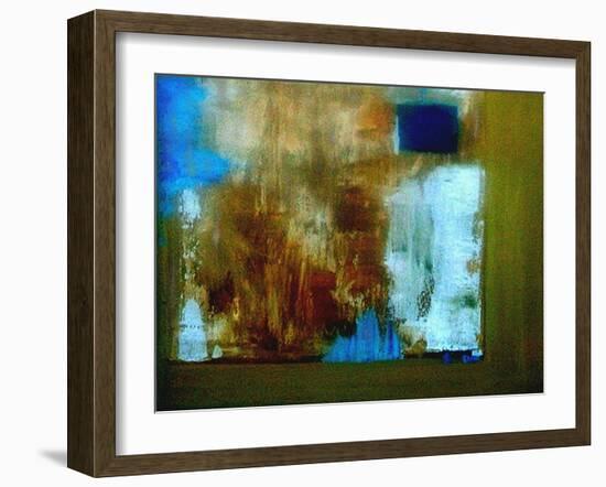 Composition with Blue-Ruth Palmer 2-Framed Art Print