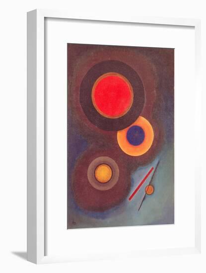 Composition with Circles and Lines. 1926-Wassily Kandinsky-Framed Giclee Print