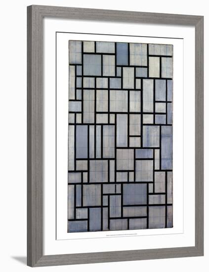 Composition with Grid 2, 1915-Piet Mondrian-Framed Art Print