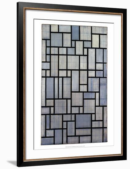 Composition with Grid 2, 1915-Piet Mondrian-Framed Art Print