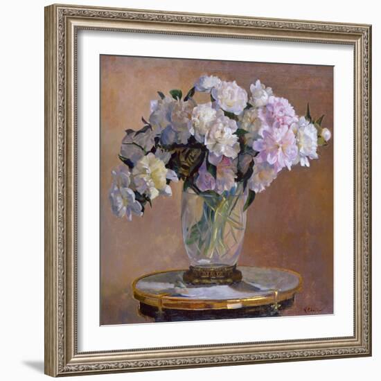 Composition with Peonies-Valeriy Chuikov-Framed Giclee Print