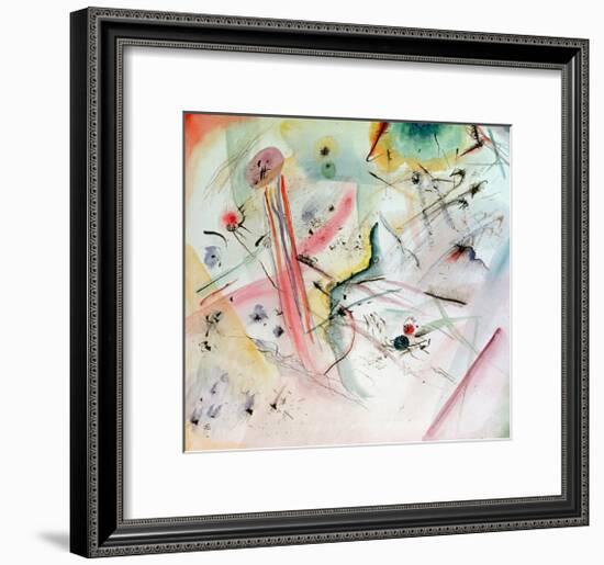 Composition with Red and Blue Stripes, 1913-Wassily Kandinsky-Framed Giclee Print