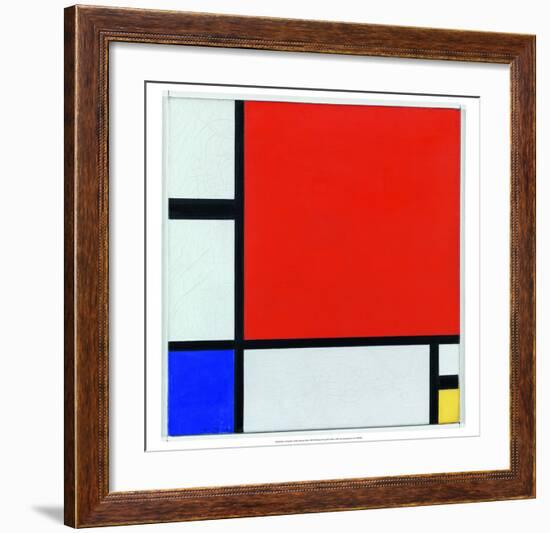 Composition with Red, Blue and Yellow, 1930-Piet Mondrian-Framed Art Print