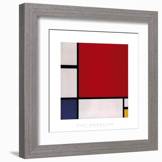 Composition with Red, Blue and Yellow, 1930-Piet Mondrian-Framed Giclee Print