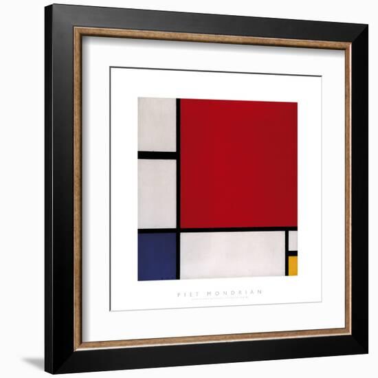 Composition with Red, Blue and Yellow, 1930-Piet Mondrian-Framed Giclee Print