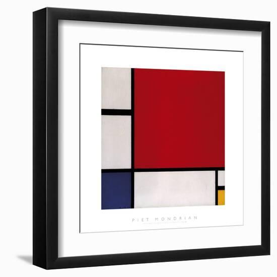 Composition with Red, Blue and Yellow, 1930-Piet Mondrian-Framed Giclee Print