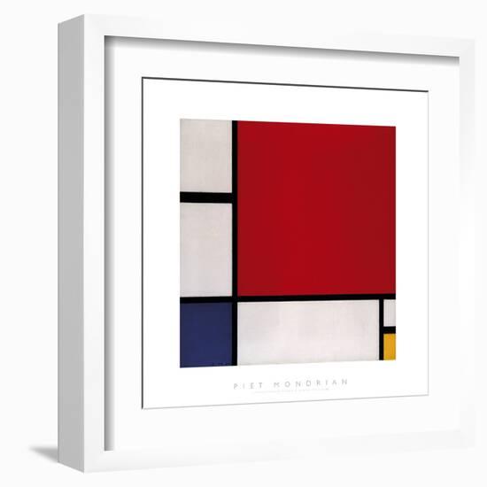 Composition with Red, Blue and Yellow, 1930-Piet Mondrian-Framed Giclee Print