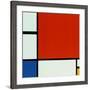 Composition with Red Blue Yellow-Piet Mondrian-Framed Art Print
