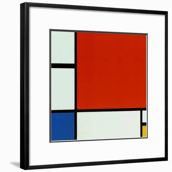 Composition with Red Blue Yellow-Piet Mondrian-Framed Art Print