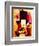 Composition with the Mona Lisa, 1914-Kasimir Malevich-Framed Giclee Print