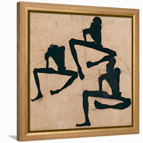Composition with Three Male Nudes, 1910-Egon Schiele-Framed Premier Image Canvas