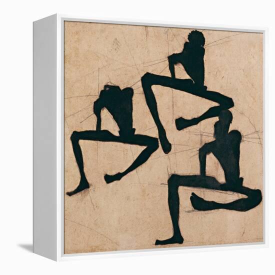 Composition with Three Male Nudes, 1910-Egon Schiele-Framed Premier Image Canvas