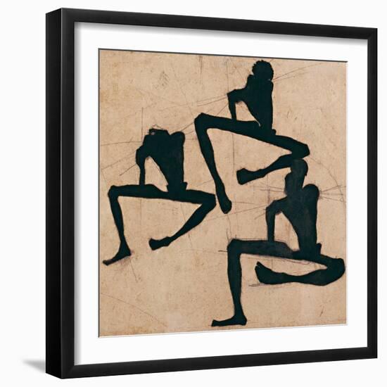 Composition with Three Male Nudes, 1910-Egon Schiele-Framed Giclee Print