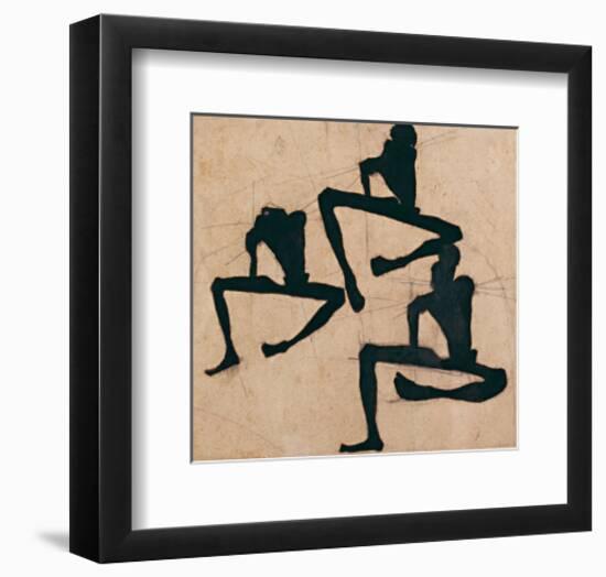 Composition with Three Male Nudes-Egon Schiele-Framed Art Print