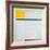 Composition with Yellow and Double Line, 1932-Piet Mondrian-Framed Art Print