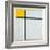 Composition with Yellow and Double Line, 1932-Piet Mondrian-Framed Art Print