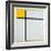 Composition with Yellow and Double Line, 1932-Piet Mondrian-Framed Art Print