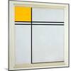 Composition with Yellow and Double Line, 1932-Piet Mondrian-Mounted Art Print