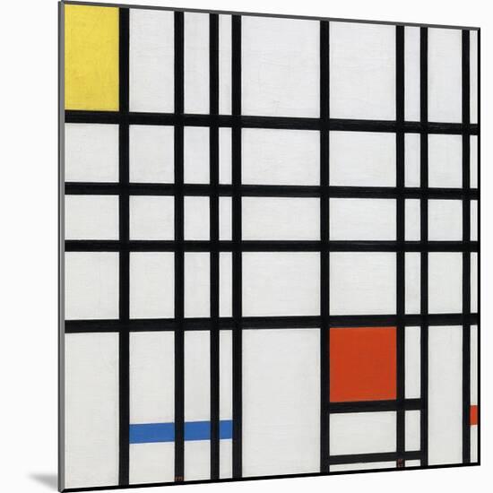 Composition with Yellow, Blue and Red-Piet Mondrian-Mounted Premium Giclee Print