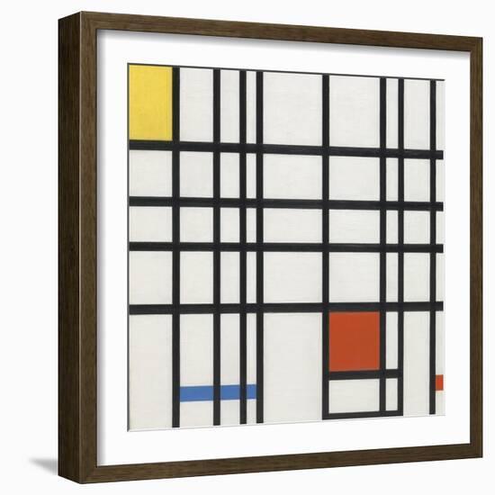 Composition with Yellow, Blue and Red-Piet Mondrian-Framed Giclee Print