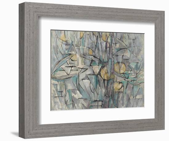 Composition X. 1911-Piet Mondrian-Framed Giclee Print