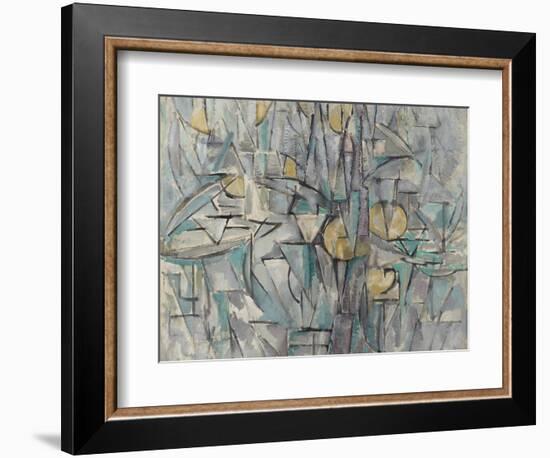 Composition X. 1911-Piet Mondrian-Framed Giclee Print