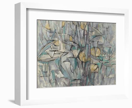 Composition X. 1911-Piet Mondrian-Framed Giclee Print