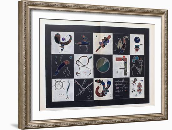 Composition X-Wassily Kandinsky-Framed Premium Edition