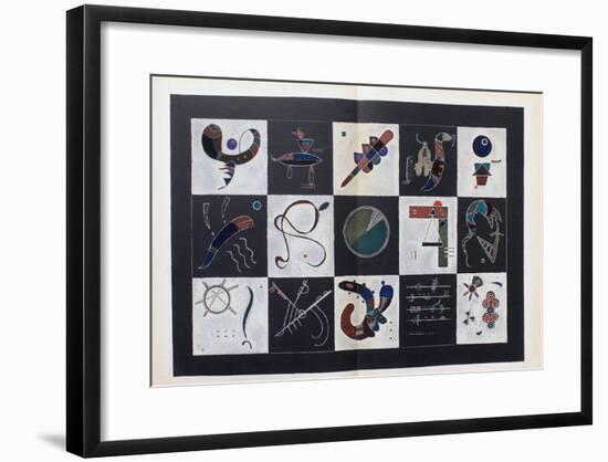 Composition X-Wassily Kandinsky-Framed Premium Edition