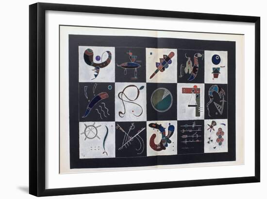 Composition X-Wassily Kandinsky-Framed Premium Edition