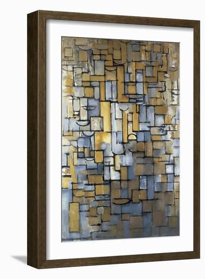 Composition XIV 1913 (painting)-Piet Mondrian-Framed Giclee Print