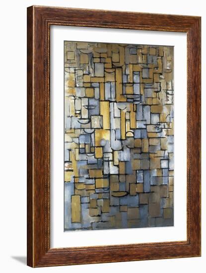 Composition XIV 1913 (painting)-Piet Mondrian-Framed Giclee Print