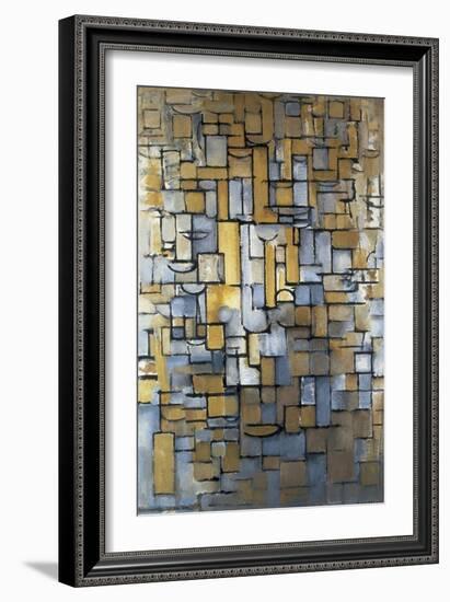 Composition XIV 1913 (painting)-Piet Mondrian-Framed Giclee Print