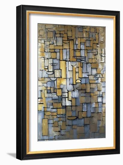 Composition XIV 1913 (painting)-Piet Mondrian-Framed Giclee Print