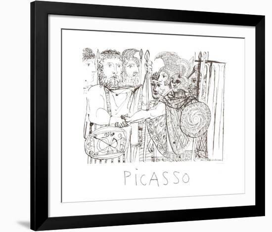 Composition-Pablo Picasso-Framed Collectable Print