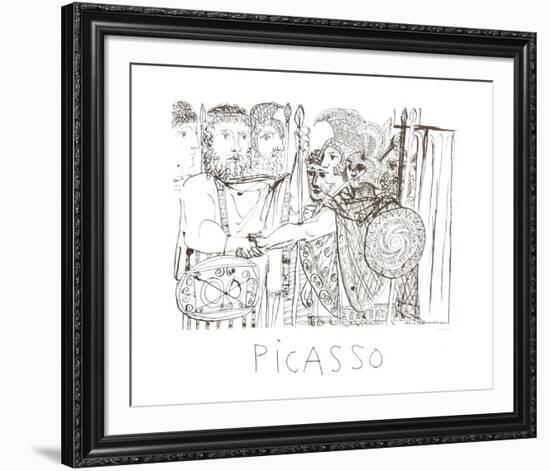 Composition-Pablo Picasso-Framed Collectable Print