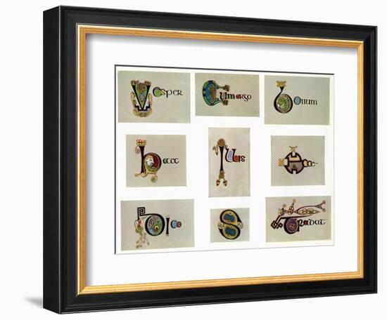 Compound letters, 800 AD, (20th century). Artist: Unknown-Unknown-Framed Giclee Print