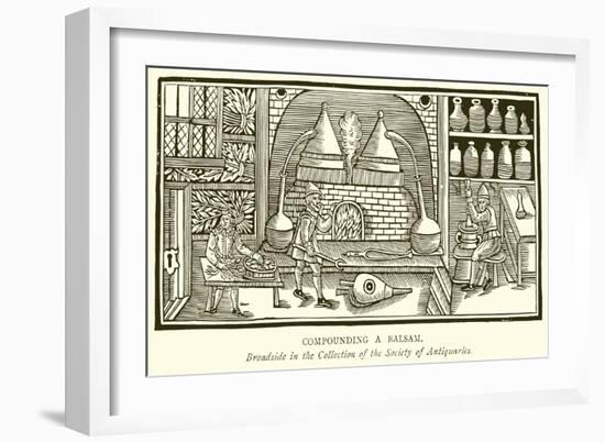 Compounding a Balsam-English School-Framed Giclee Print