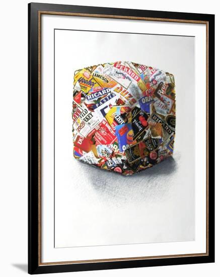 Compression D'Étiquettes-César Baldaccini-Framed Serigraph