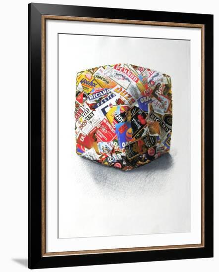 Compression D'Étiquettes-César Baldaccini-Framed Serigraph