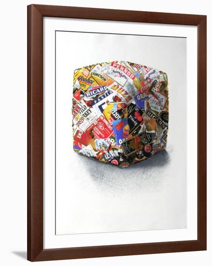 Compression D'Étiquettes-César Baldaccini-Framed Serigraph