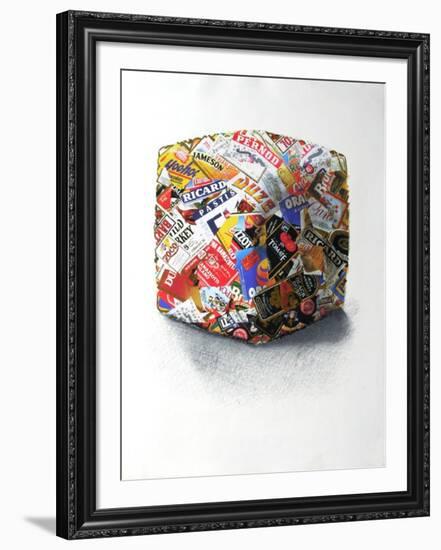 Compression D'Étiquettes-César Baldaccini-Framed Serigraph