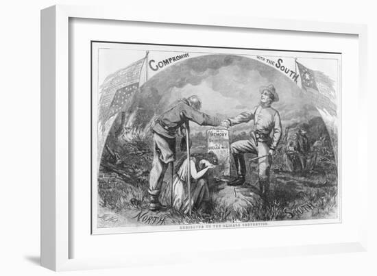 Compromise with the South - Dedicated to the Chicago Convention, 1864-Thomas Nast-Framed Giclee Print