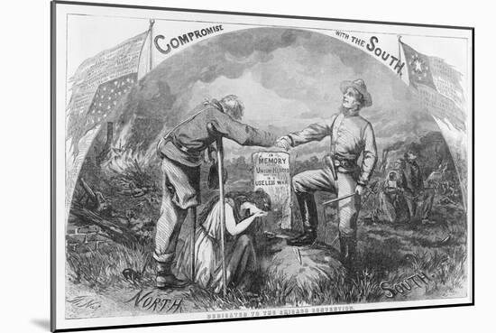 Compromise with the South - Dedicated to the Chicago Convention, 1864-Thomas Nast-Mounted Giclee Print