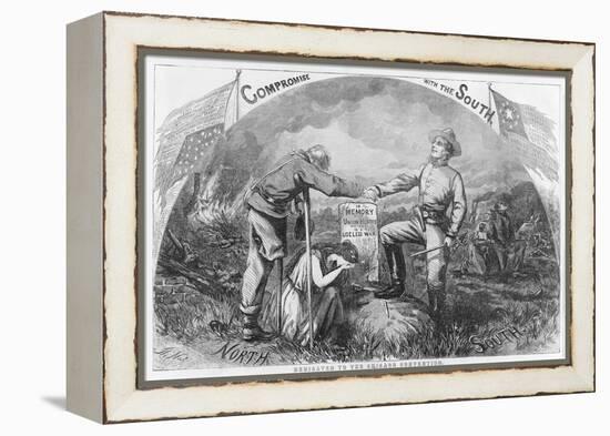 Compromise with the South - Dedicated to the Chicago Convention, 1864-Thomas Nast-Framed Premier Image Canvas