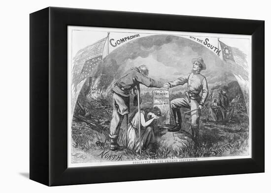 Compromise with the South - Dedicated to the Chicago Convention, 1864-Thomas Nast-Framed Premier Image Canvas